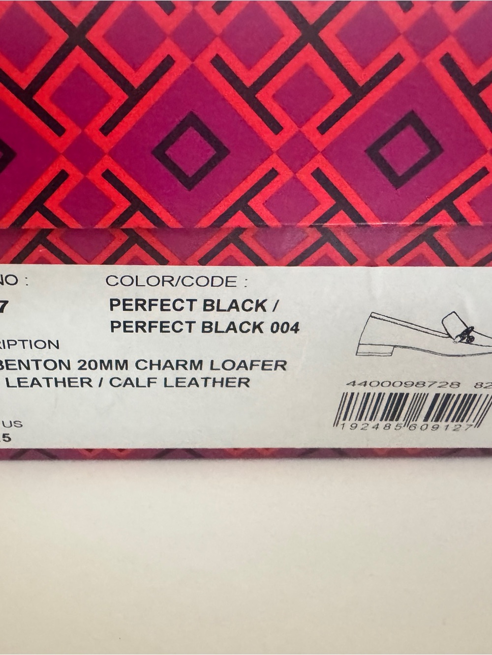 Tory Burch Black Leather Chain-Trim Loafers size 7.5 - Picture 8 of 9